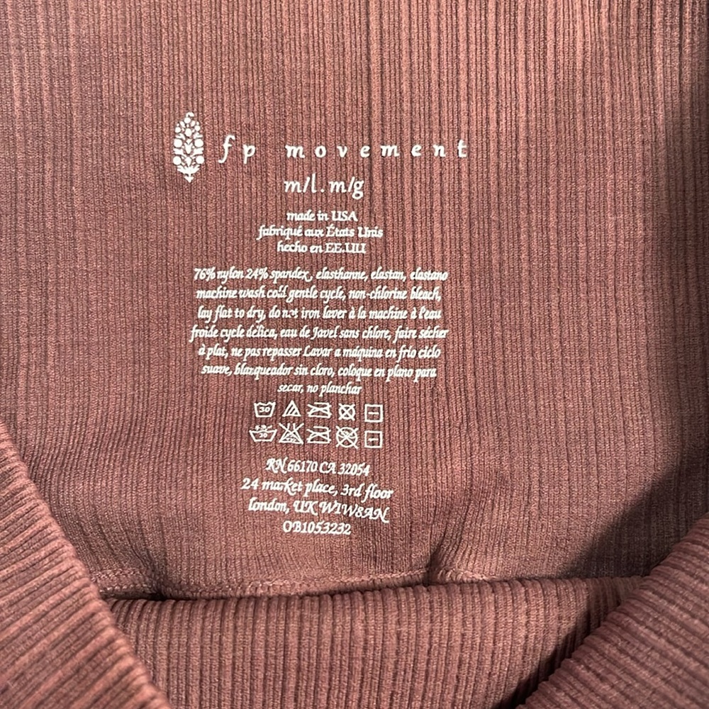 Nwot Fp Movement Rust Color Good Karma Leggings M… - image 8